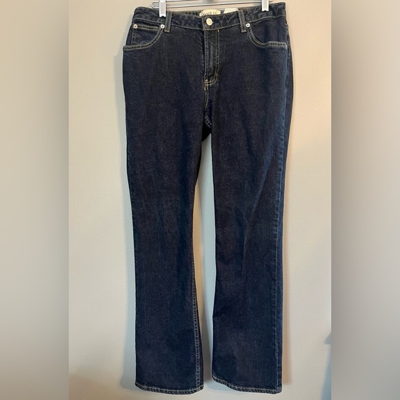 GAP Dark Blue Boot Cut Stretch Jeans Regular Cut Size 10 - Picture 1 of 9